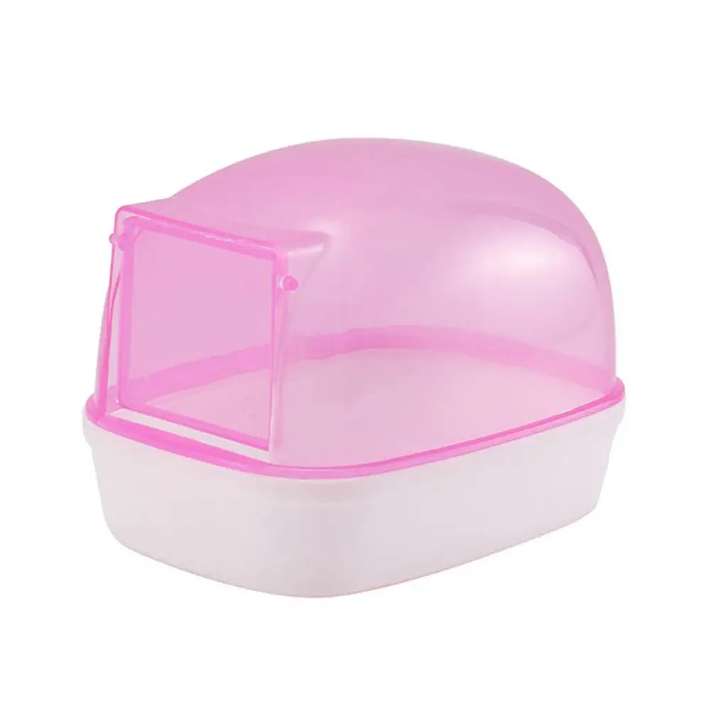 Hamster Bathroom Automatic Door Pet Shower Room Transparent Rat Chinchilla Small Animal Toilet Pet Supplies Sand Bath Dust-proof