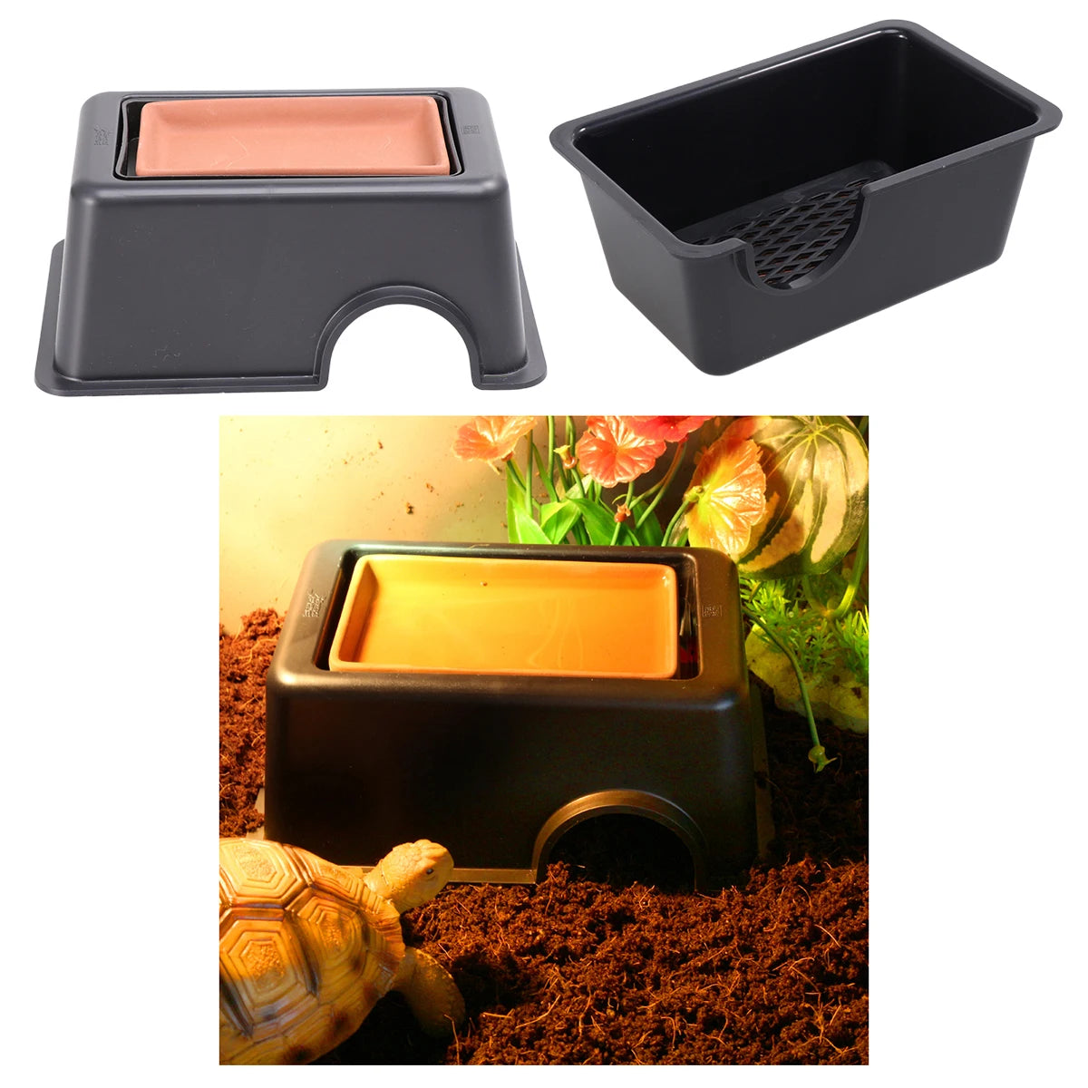 Reptile Hide Rest Cave Reptile Accessories Animal Rest Nest Rest Hide Pet Supplies Habitat Humidifying for Reptile Pets Toys