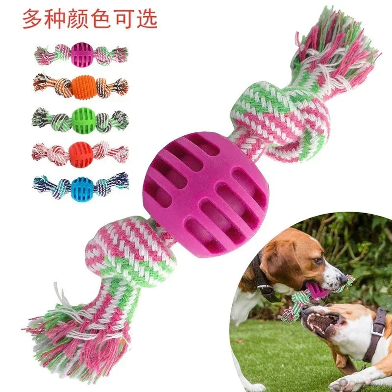 Pet Supplies, Dog Favors, Interactive Knot Design, Bite Resistant, Dog Chew Rope, Puppy Teething Toy, 1pc
