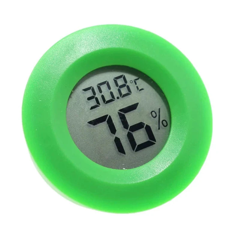 1pcs Round Electronic Temperature Embedded LCD Digital Thermometer Fridge Freezer Tester Temperature  Reptile Hygrometer