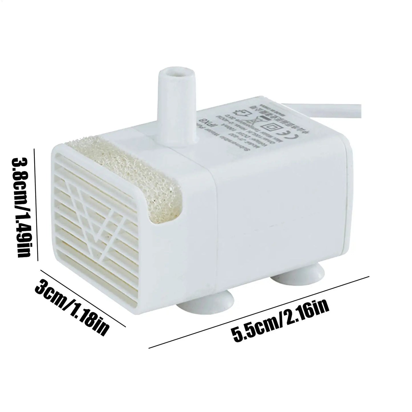Cat Water Fountain Pump Water Pump Replacement Ultra Quiet Pet Dispenser Pump Cat Fountain Submersible Pump Pet Supplies