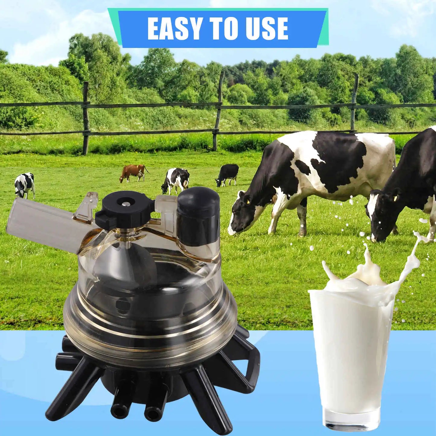 A36T-Milking Claw 150Cc Bevel Cow Milk Collector Milking Machine Cow Use Milking Claw Milk Collector  For Cow Milking Machine