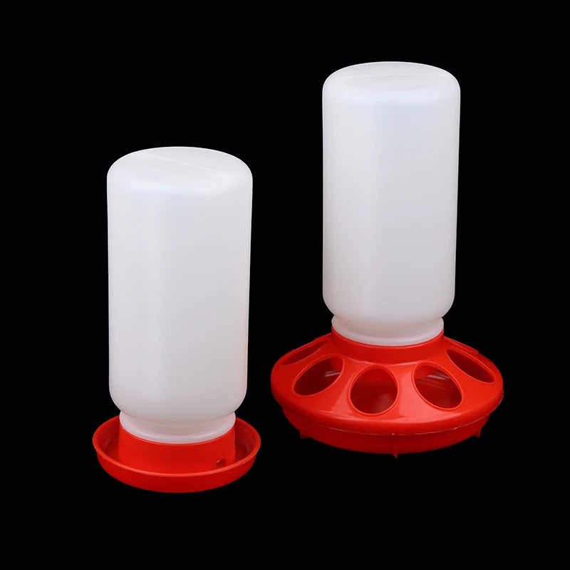 Plastic Poultry Feeder And Drinker Water Food Dispenser Automatic Chicken Birds Chick Waterer Feeding Bucket Container