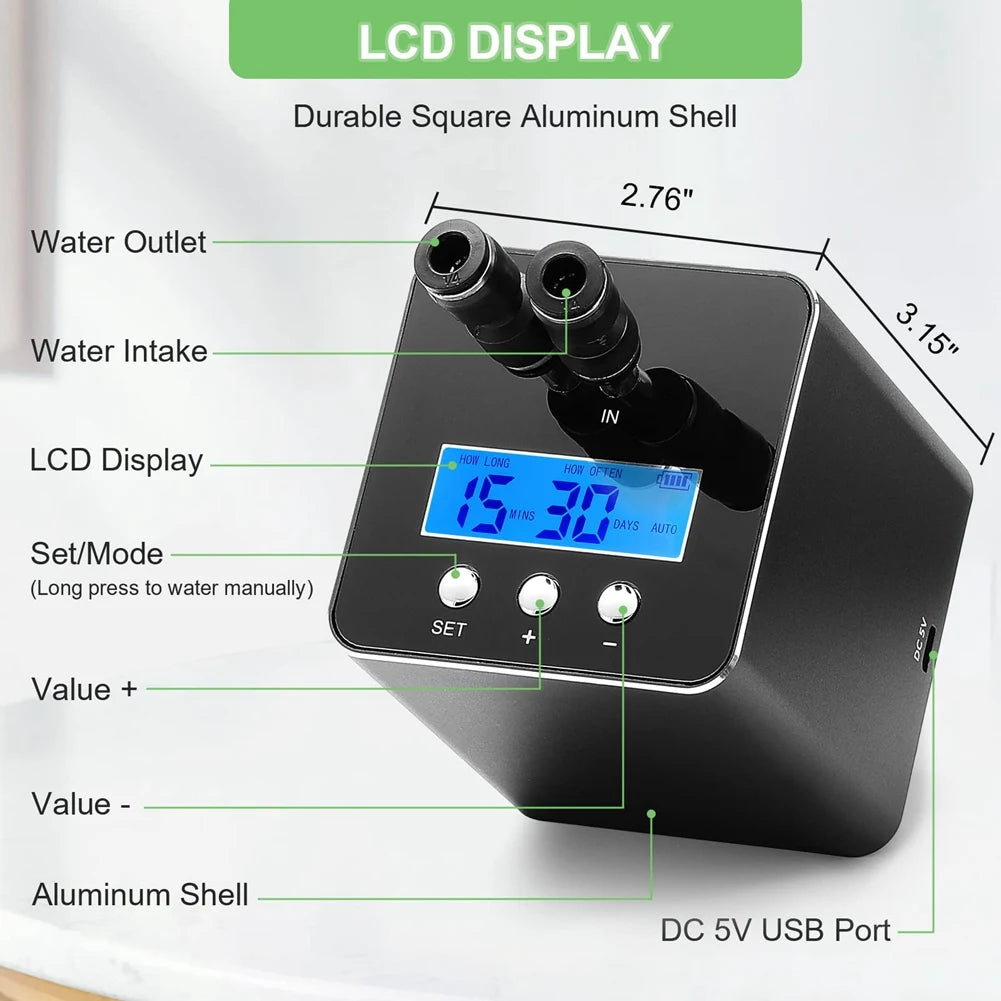 Reptile Humidifier, Misting System For Reptile Terrariums, Automatic Reptile Mister With Timer, 360° Spray Nozzles-A27I