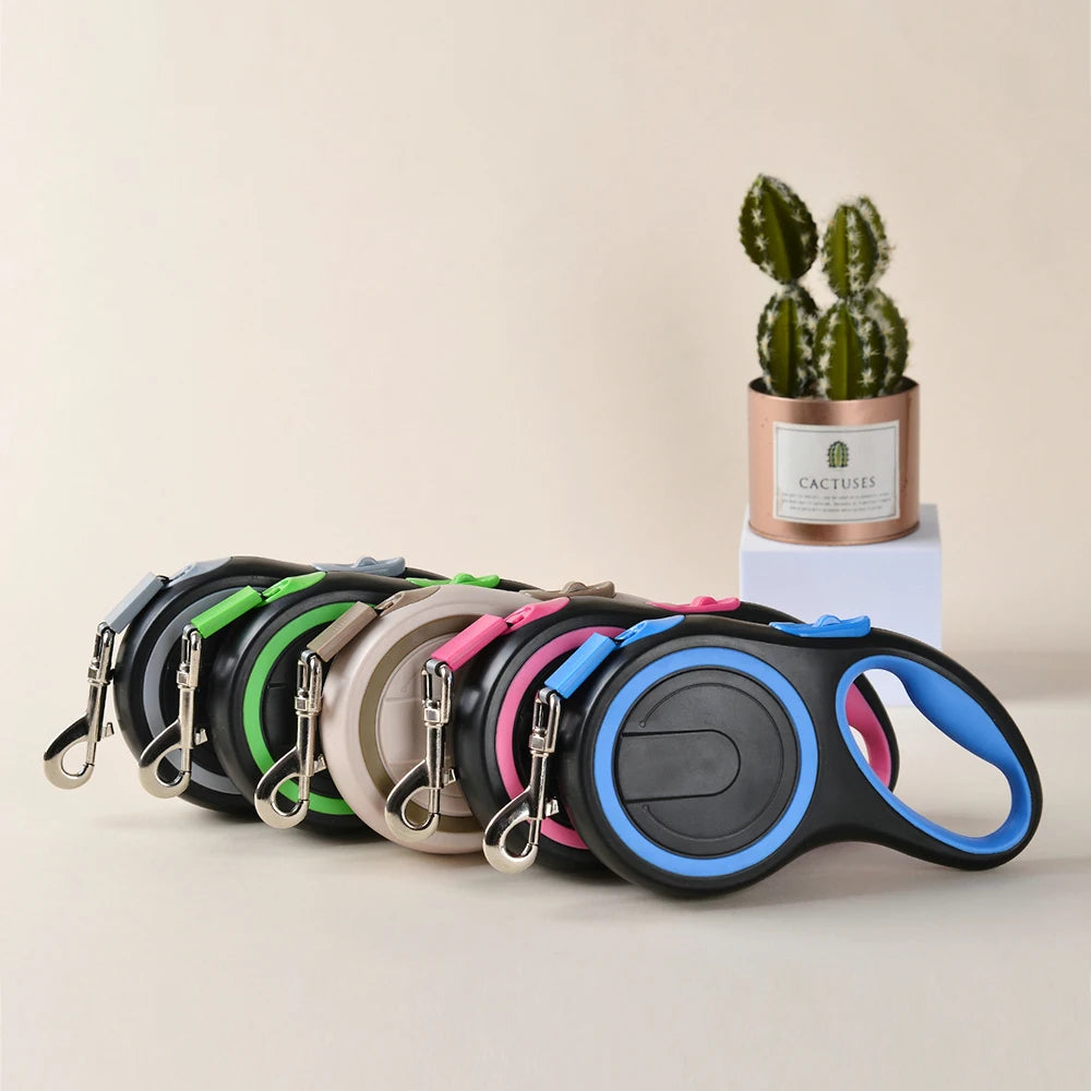 5 Meters 8 Meter Retractable Dog Leash For Small Big Dogs Outdoor Hiking Puppy Nylon Traction Belt Golden Retriever Pet Supplies