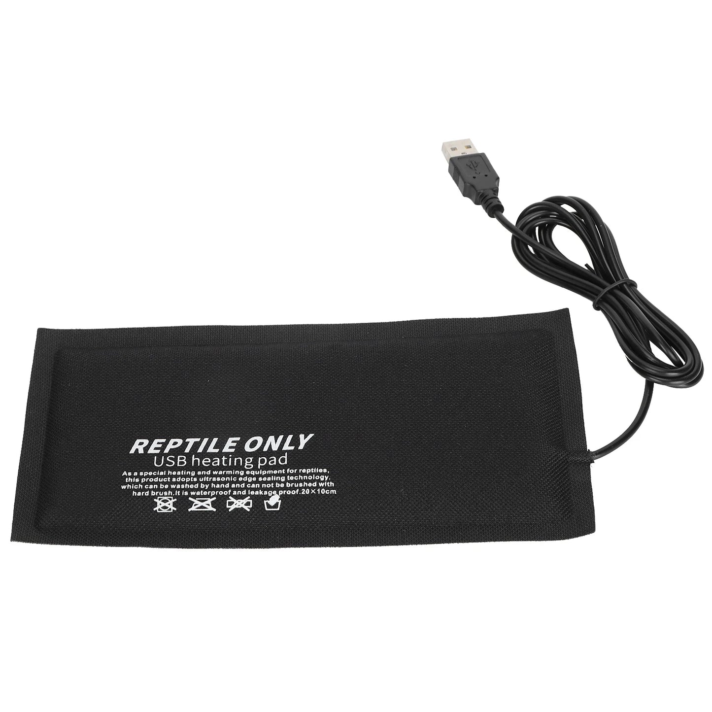 Reptile Accessory Reptile USB Heating Pad Fiber Cloth for Reptiles Snakes Lizard Hermit Crab Turtle USB Heating Pad for Reptile