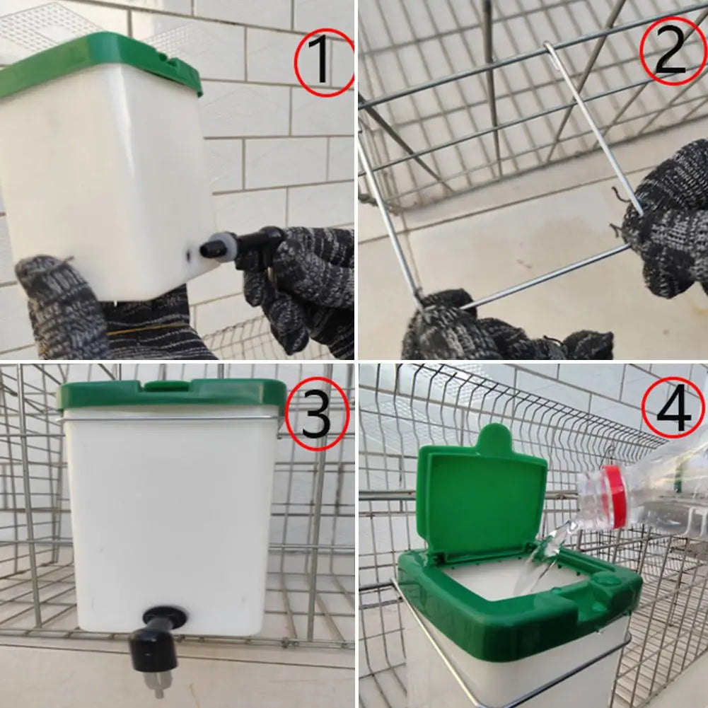 Pet Drinker Water Bottle Dispenser Feeder Hanging Pet Dog Guinea Pig Squirrel Rabbit Drinking Head Pipe Fountain Pets Supplies