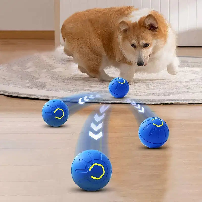 Electric Smart Pet Toy Ball Interactive Game Gravity Sensor Automatic Bouncing Bite-resistant Light Rechargeable LED Cat Dog Toy