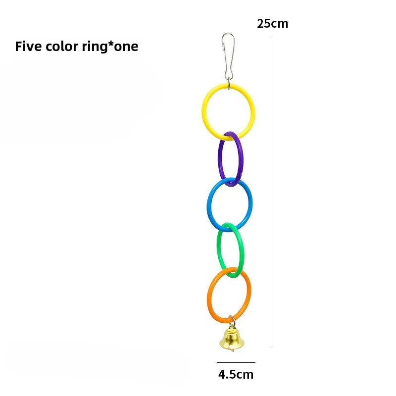 Colorful Bird Ring Chew Toy