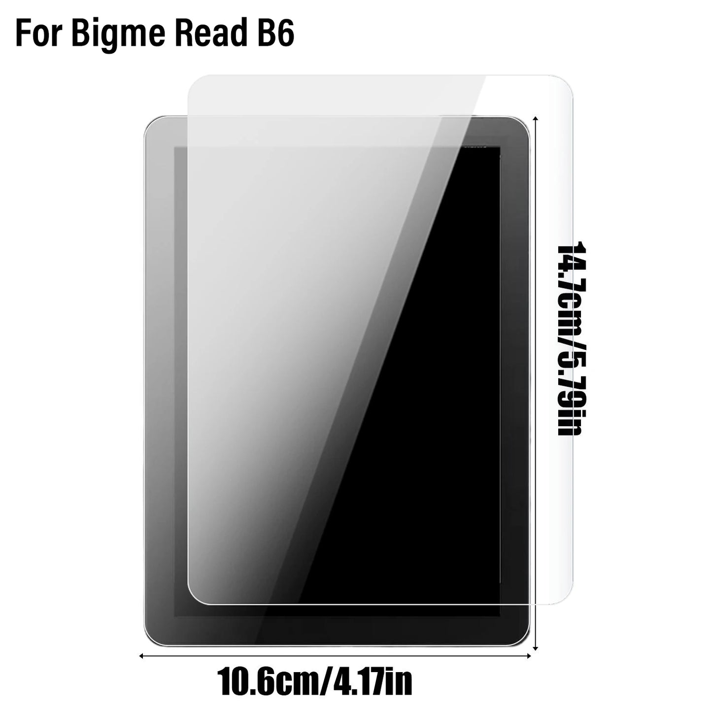 For Bigme Read B6 Tablet Screen Protector HD Clear/Frosted PET Protective Films For Bigme Read B6 Reader Accessories