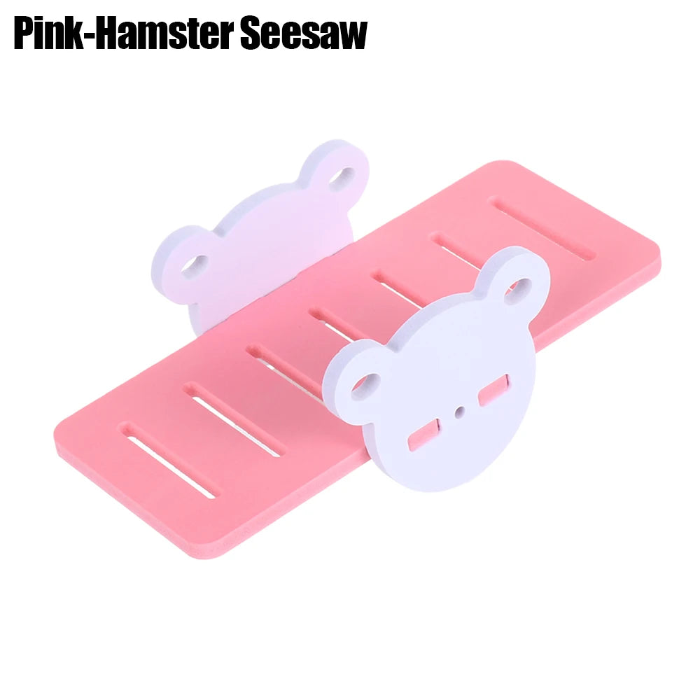 Hamster Play Toys Set Wooden Hamster House Boredom Breaker Activity Toy DIY Hamster Cage Accessories for Small Pets