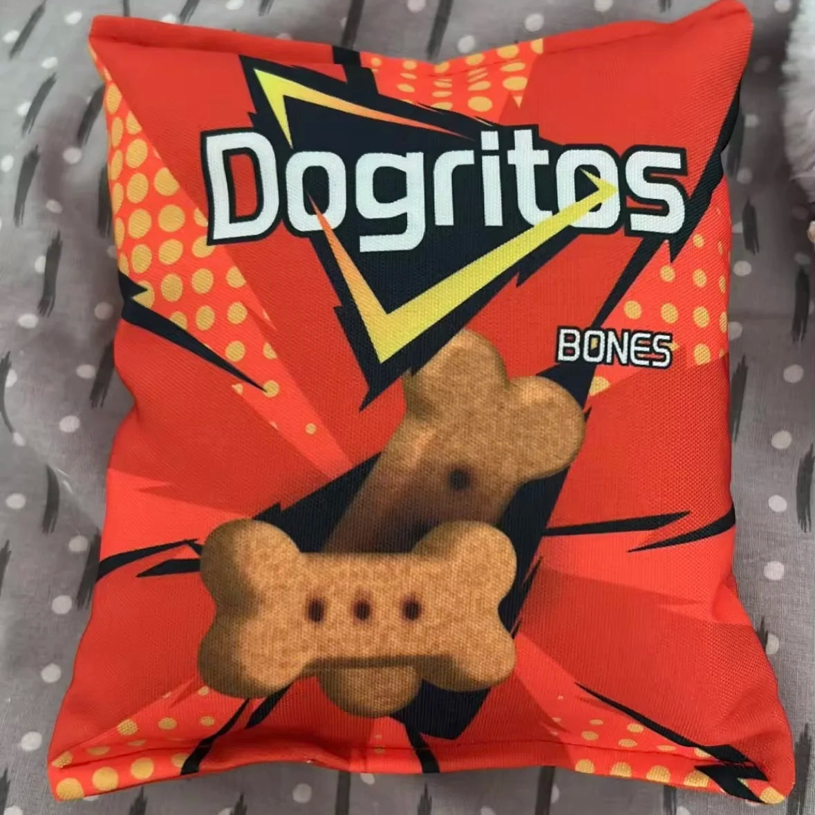 Funny Crisps Dog Toys Interaction Chew Molars Plush Dog Toys Bite Resistance Clean Teeth Oral Cavity Puppy Toys Pet Accessories