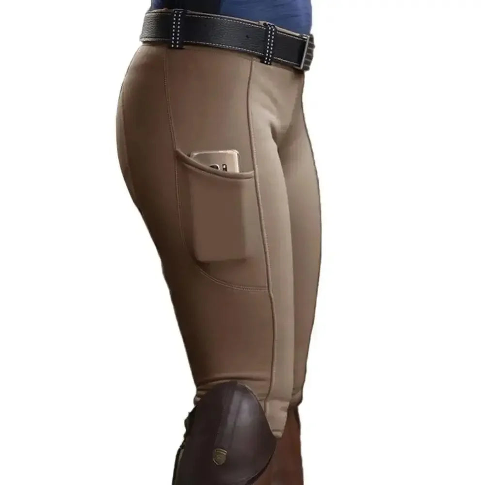 Equestrian Breeches Anti-Pilling Slim Unisex Riding Pants