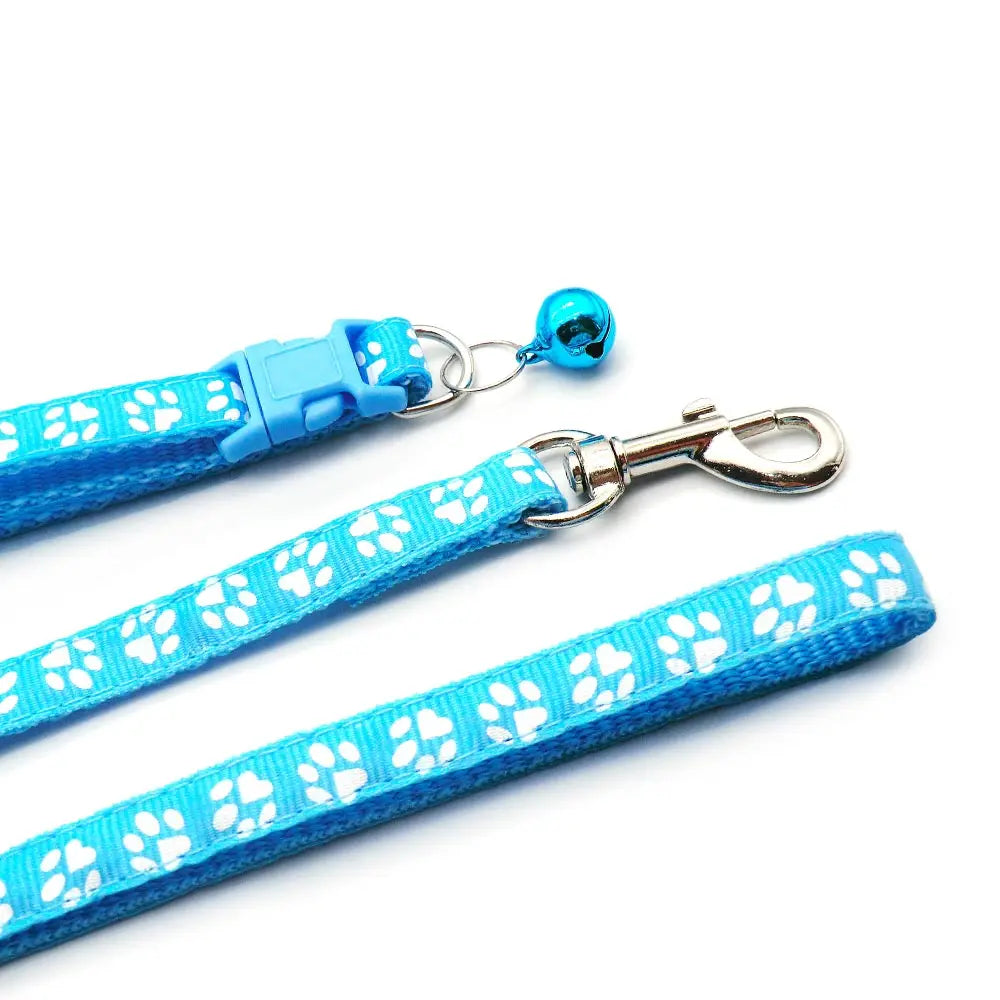 1pc Cute Dog Leash and Collar Set 1.2M for Puppy Cat Traction Rope Dog Collar Harness Durable Walking Pet Supplies Anti-lost