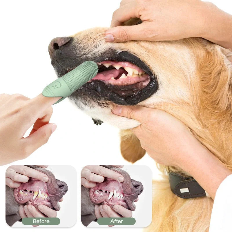 Title (SEO, ≤40 chars): Dog Toothbrush 360° Gentle Cleaning