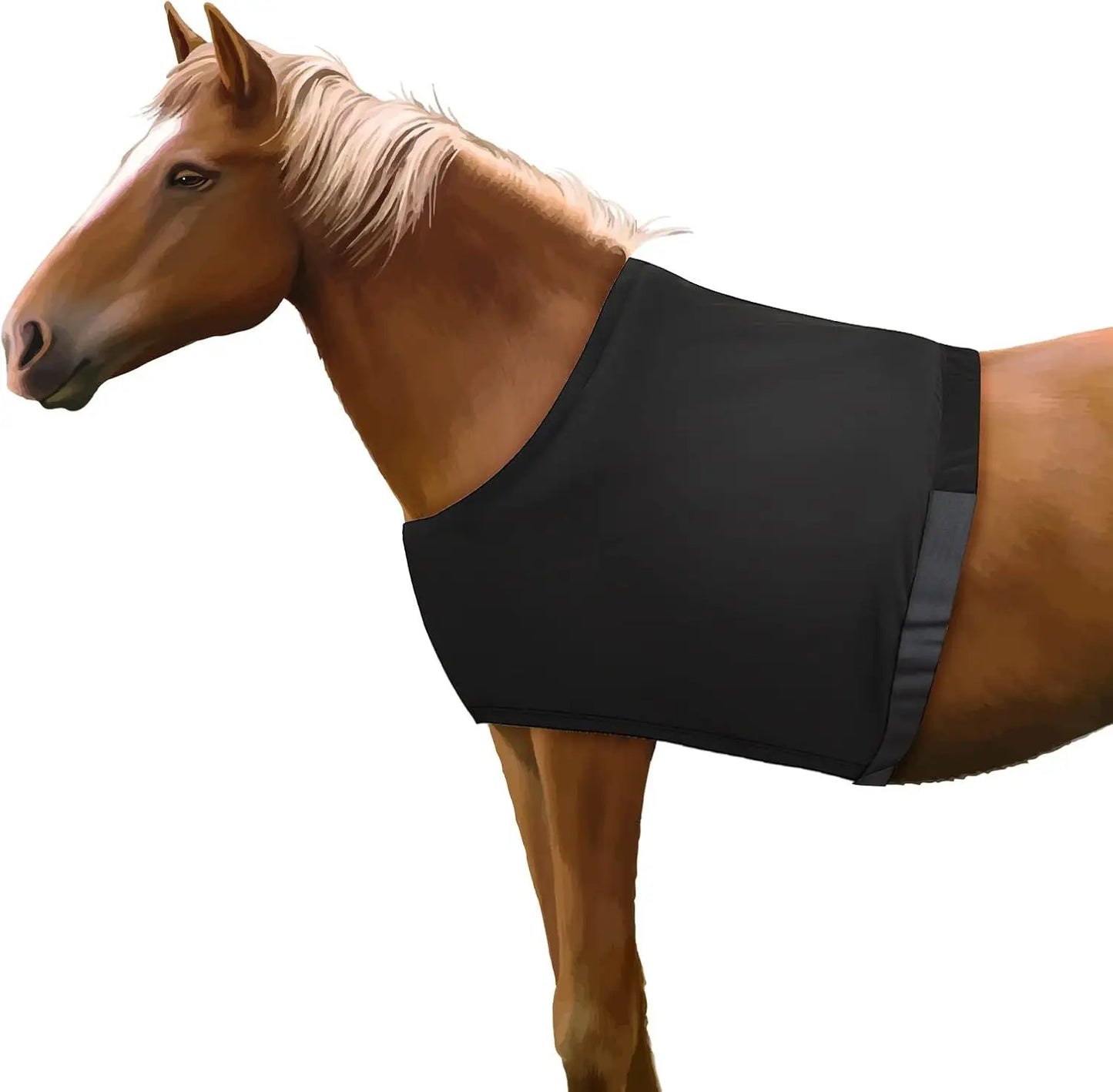 High Elastic Horse Chest Protectors Equestrian Supplies Anti-Friction Bibs Horse Shoulder Pads Comfortable Horse Vest for Equine