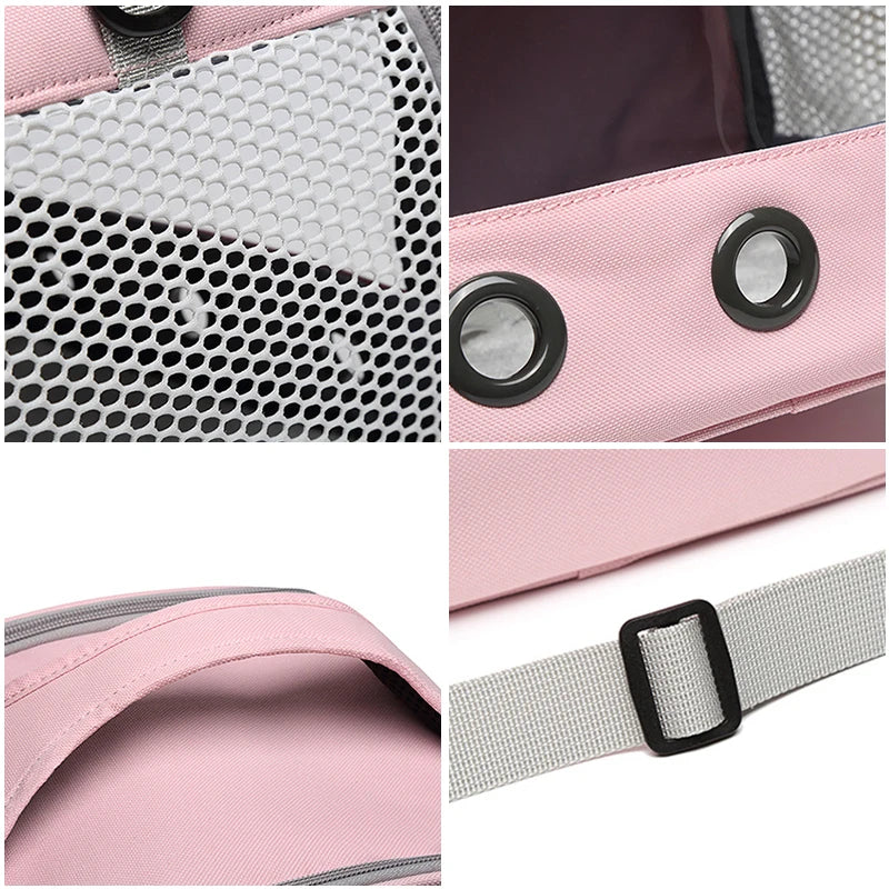 Portable Cat Carrier Bag Pet Cat Dog Bird Rabbit  Travel Bags Breathable Mesh Outdoor Tent Carrier Outgoing Pets Handbag