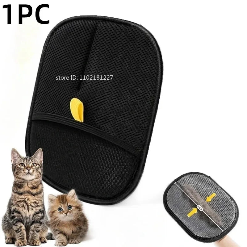 Upgraded Pet Hair Cleaning Removal Gloves Pet Grooming Finger Glove Reusable Sofa Carpets Cat Dog Hair Cleaning Tools