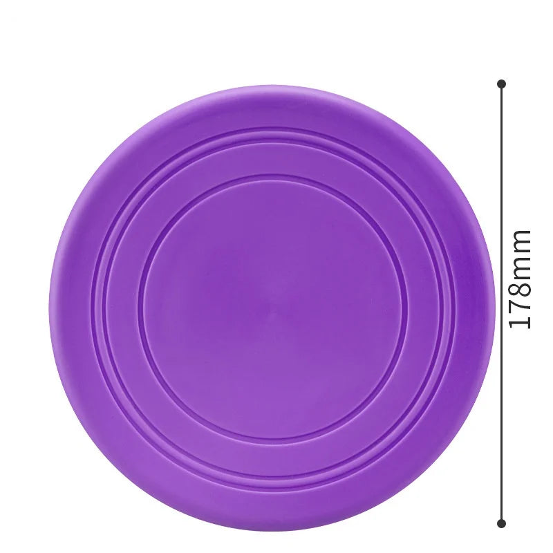 Interactive Silicone Flying Saucer Toy for Dogs And Cats Chew Resistant Flying Disc Pet Game Perfect for Puppy Training Fun