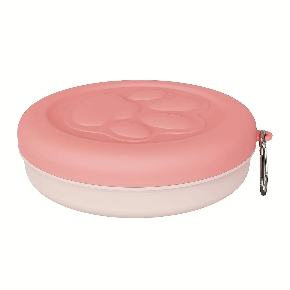 1pc Pet Travel Bowl Outdoor Pet Portable Dog Food Bowl Snack Box Multifunctional Dog Dog Training Snack Bag Pet Snacks Bag
