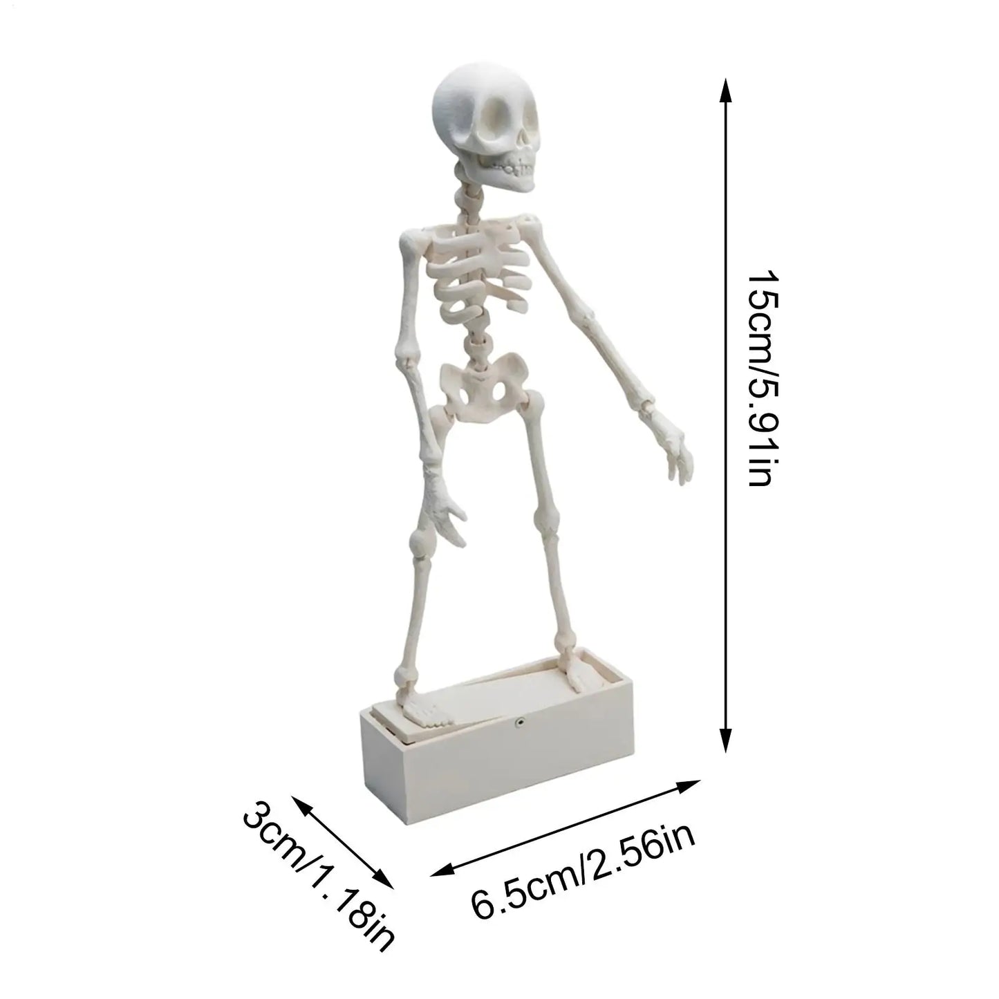 Realistic Dancing Skeleton Aquarium Air Bubbler, Decorative Fish Tank Ornament Equipped with Air Hose