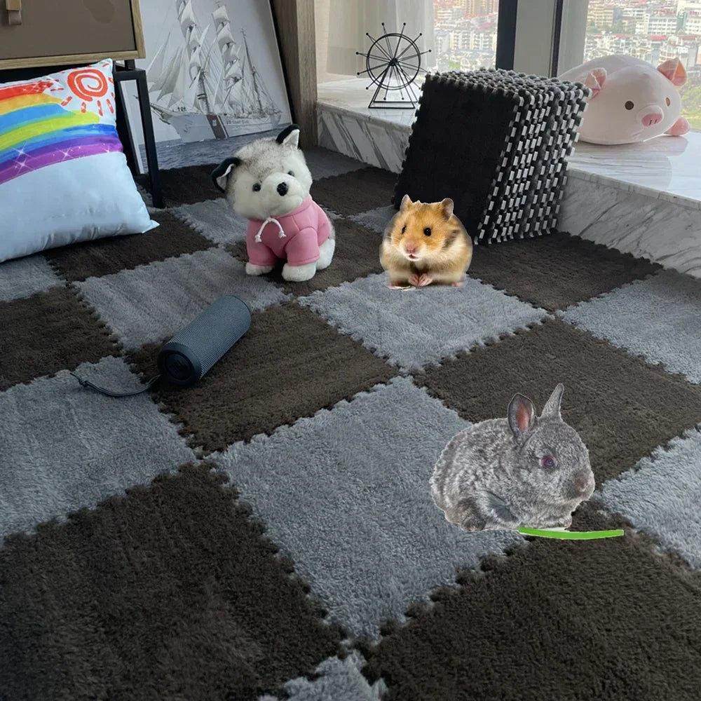 4/10Pcs Rabbit Guinea Pig Cage Liner Small Pet Items Waterproof Anti Slip Bedding Mat Highly Absorbent Pee Pad For Pet SleepMat