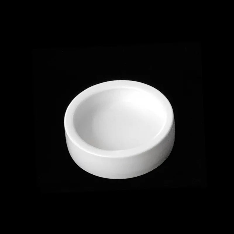 Reptile Water Food Bowl Worm Dish Ceramic Pet Bowls Anti-Escape Mini Reptile Mealworms Bowl for Lizard Bearded Dragon