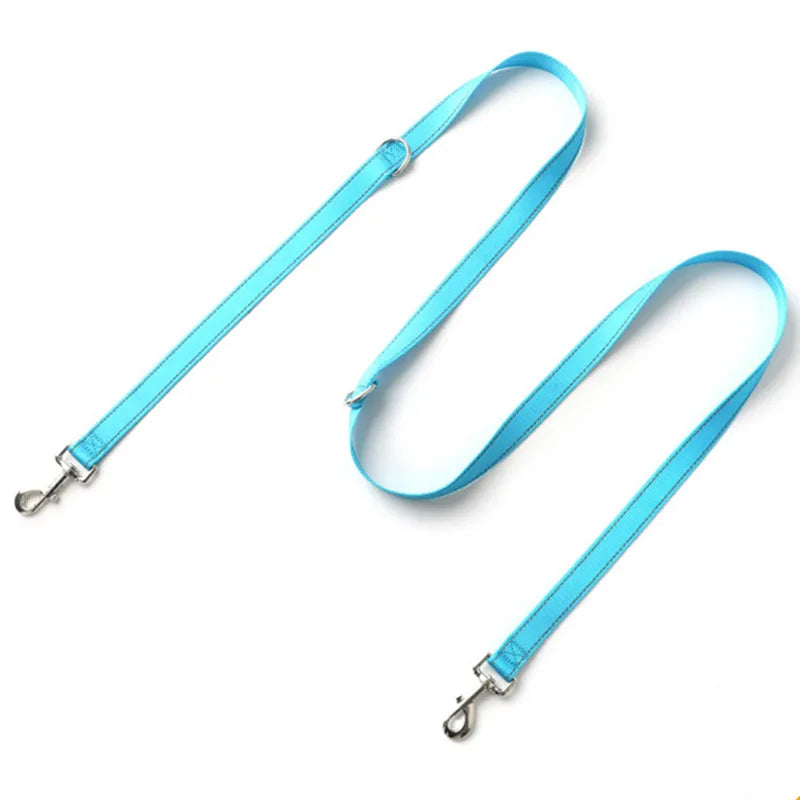 PawGuard Reflective Double Dog Leash Kit - Quick Release Dual Lead For Safe Two Dog Walks At Night