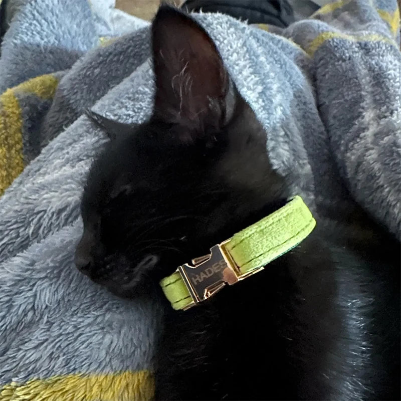 Title (SEO, ≤60 chars): Velvet Cat Collar With Bowknot And Breakaway Adjustable